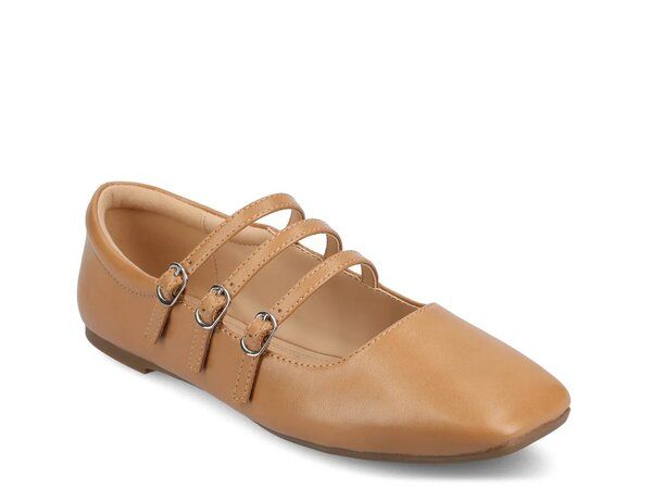 ジャーニー レディース シューズ パンプス Journee Darlin Flat Light Brown ブラウン