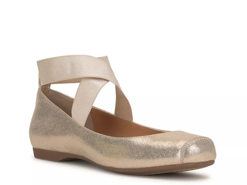 ジェシカシンプソン レディース シューズ パンプス Jessica Simpson Mandalaye Ballet Flat Gold Metallic ゴールド