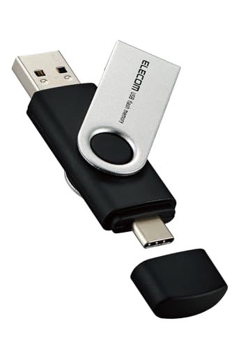 エレコム USBメモリ 256GB 回転カバー Type-C USBA 対応 最