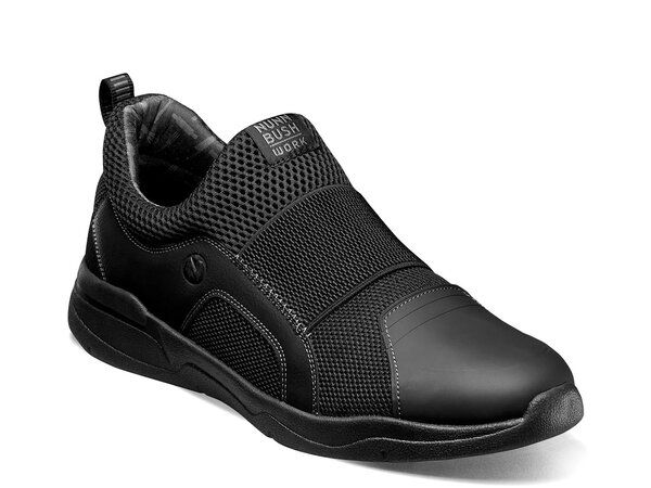 ノンブッシュ メンズ シューズ スリッポン・ローファー Nunn Bush Grazie Work SlipOn Black ブラック