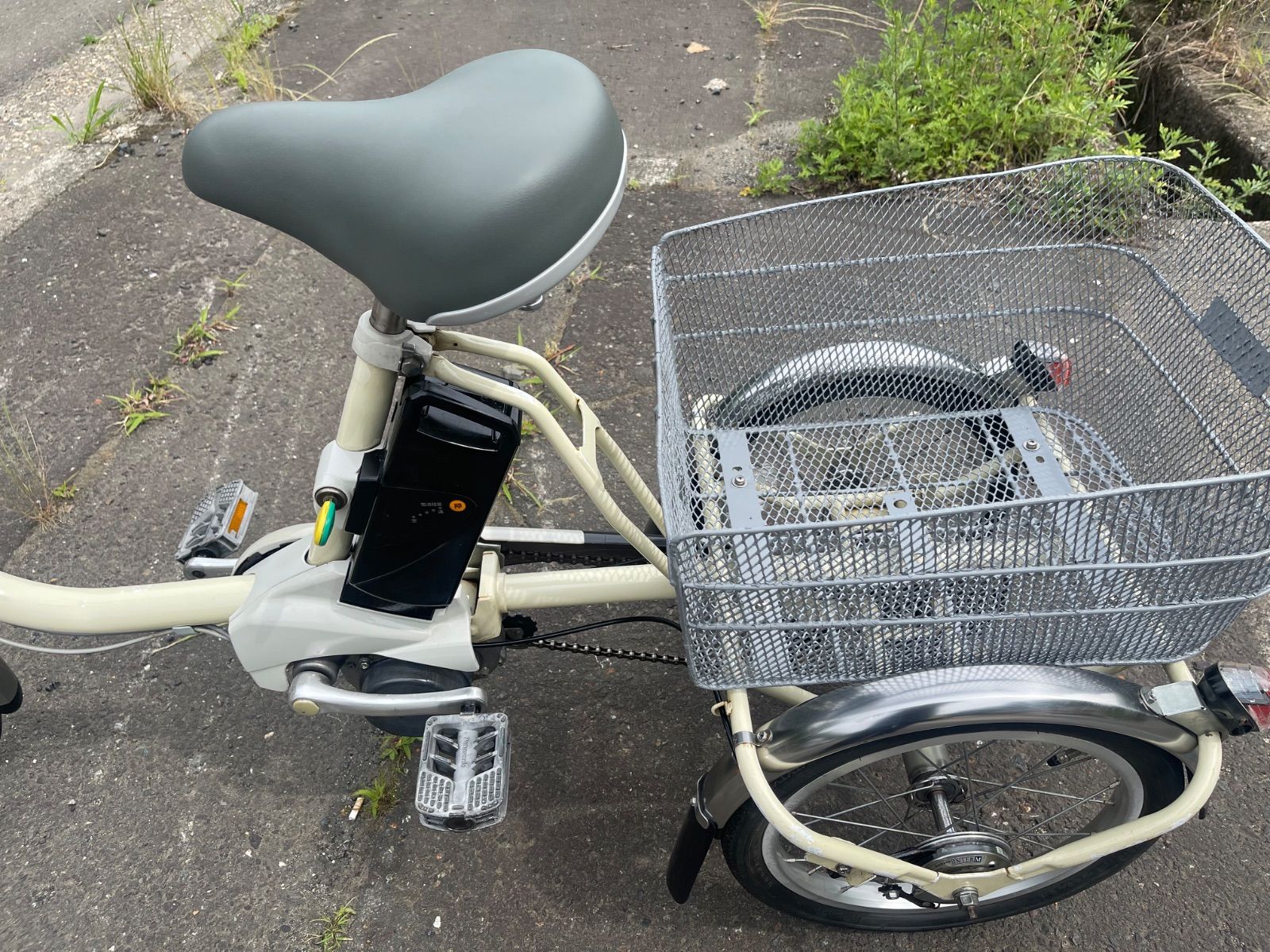 0413【動作確認済】送料無料 Panasonic 電動アシスト三輪自転車 8.9Ah