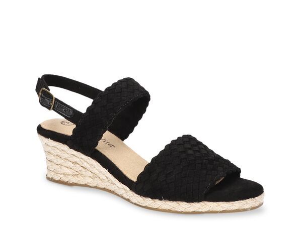 ベラヴィータ レディース シューズ サンダル Bella Vita Mariella Espadrille Wedge Sandal Black ブラック