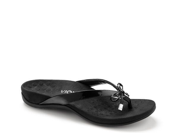 バイオニック レディース シューズ サンダル Vionic Bella Flip Flop Black ブラック