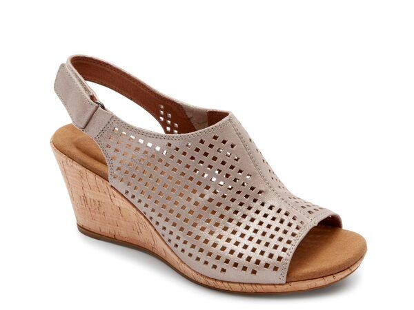 ロックポート レディース シューズ サンダル Rockport Briah Wedge Sandal Taupe トープ