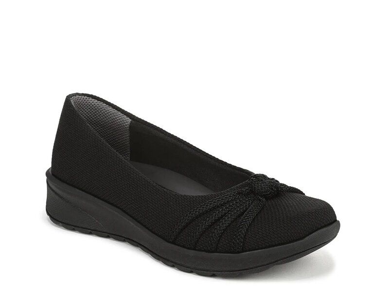 ライフストライド レディース シューズ スリッポン・ローファー LifeStride Gaines Wedge SlipOn Black ブラック