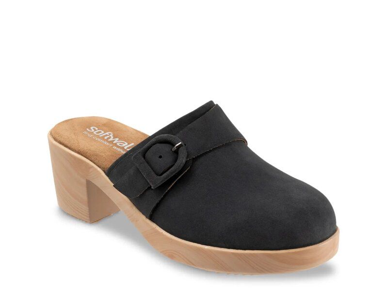 ソフトウォーク レディース シューズ サンダル Softwalk Ferrara Clog BlackBlue ブラック
