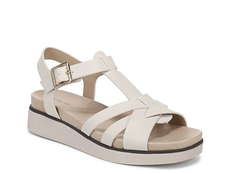 ライフストライド レディース シューズ サンダル LifeStride Grandoise Wedge Sandal White ホワイト