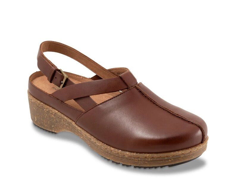 ソフトウォーク レディース シューズ サンダル Softwalk Arica Clog Dark Brown ブラウン