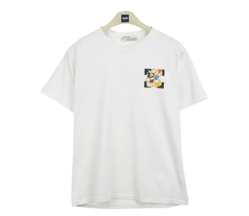 21801 オフホワイト ラウンド 半袖Tシャツ 100 メンズ Tシャツ ブランド古着
