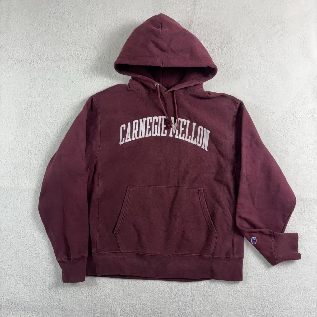 チャンピオン リバースウィーブ Carnegie Mellon バーガンディ フーディー