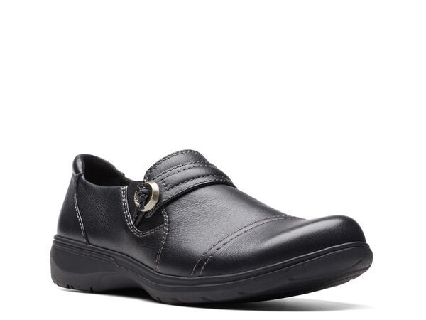 クラークス レディース シューズ スリッポン・ローファー Clarks Carleigh Pearl SlipOn Black ブラック