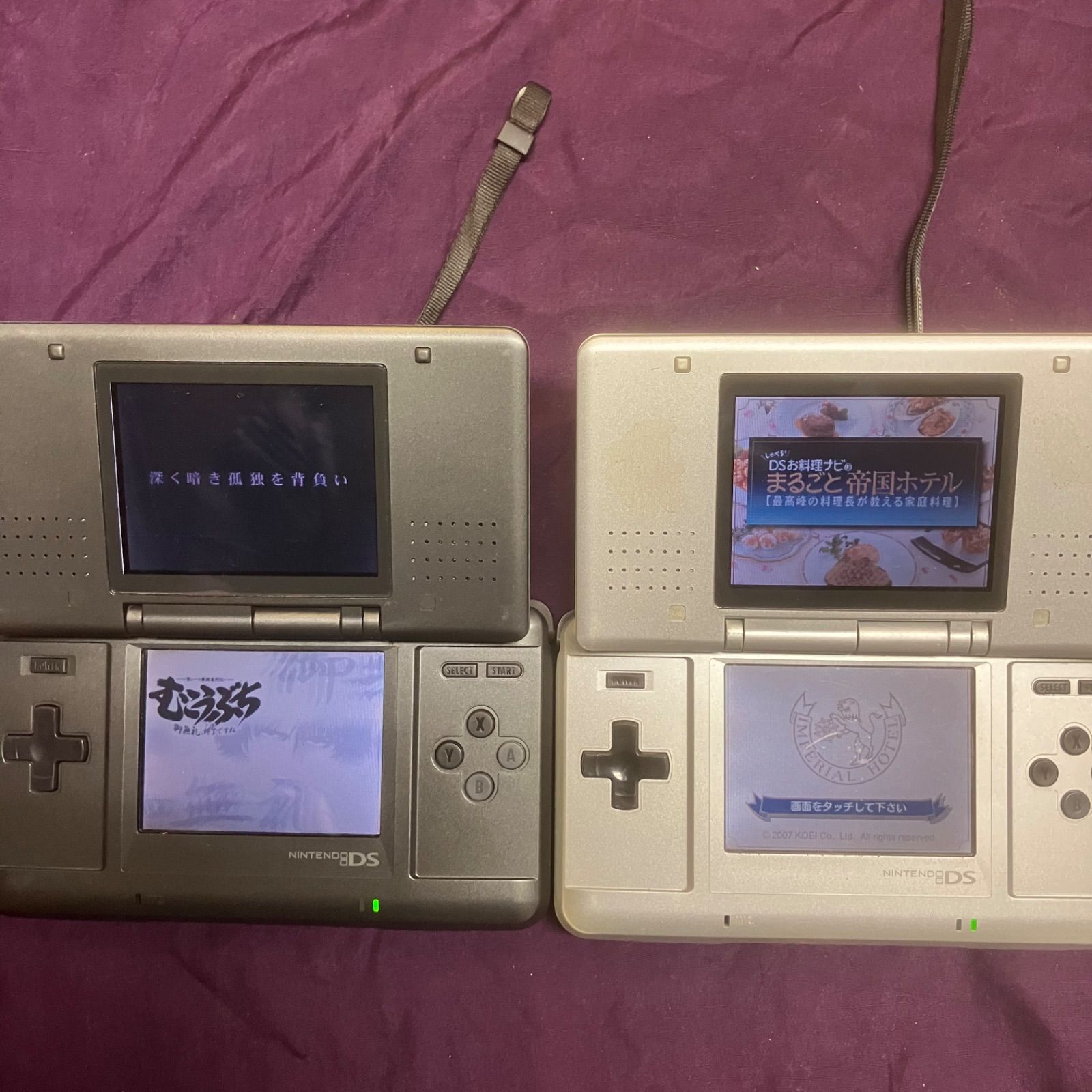 動作確認済み】Nintendo DS 本体 初代 シルバー ブラック 任天堂 2台 + 