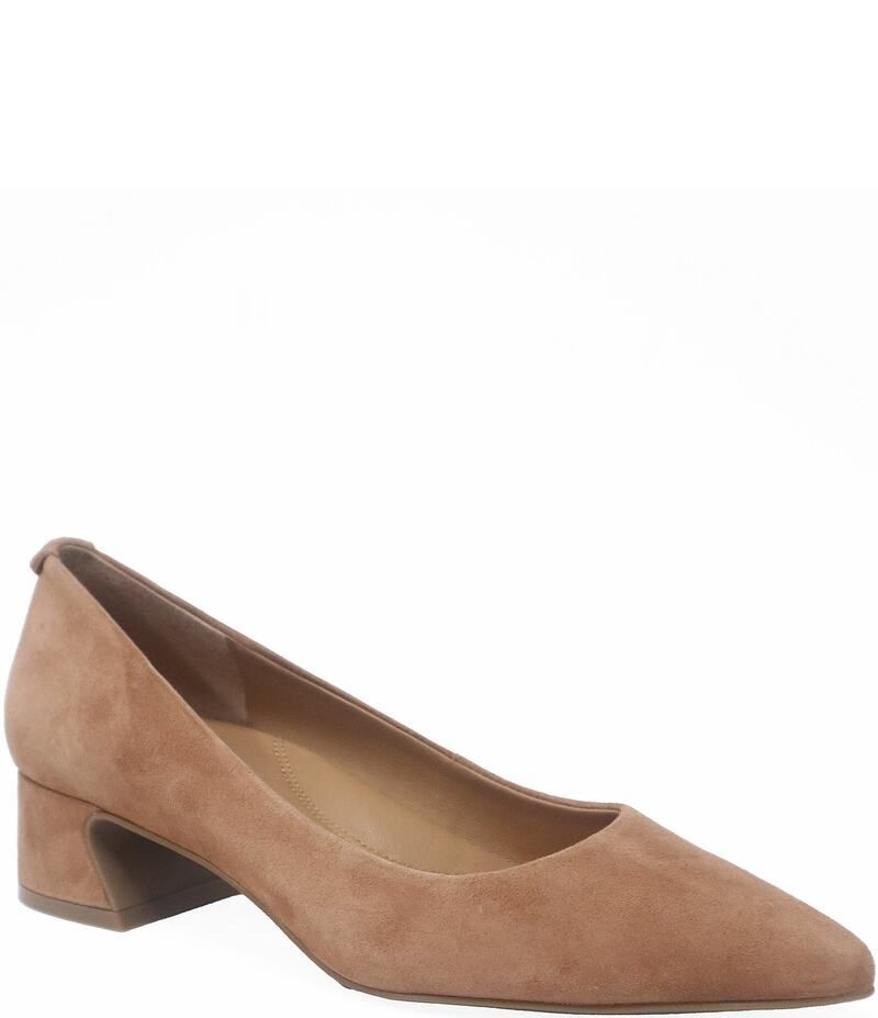 ジェントルソウルズ レディース シューズ パンプス スエード ヒール Gentle Souls Gardena Suede Block Heel Pumps Camel キャメル