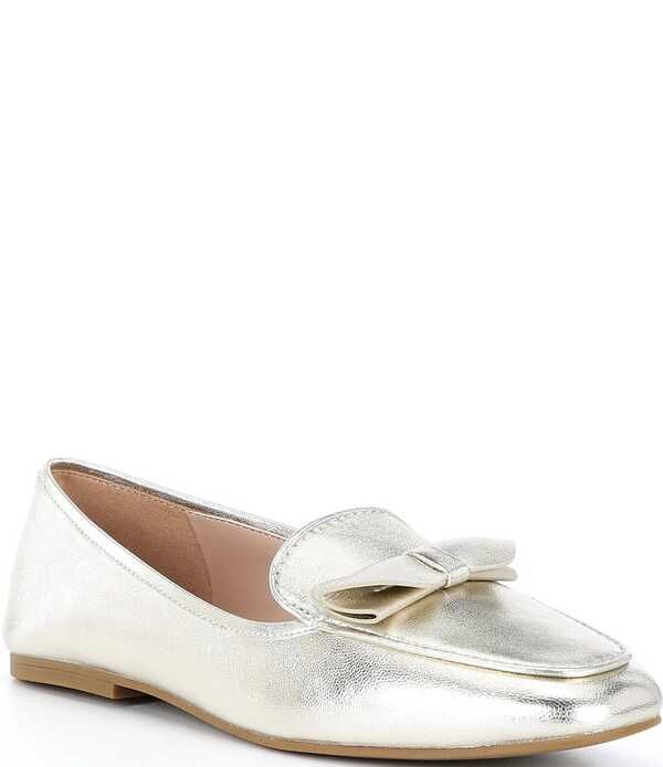 コールハーン レディース シューズ スリッポン・ローファー レザー Cole Haan Payson Leather Bow Square Toe Loafersoft Gold ゴールド