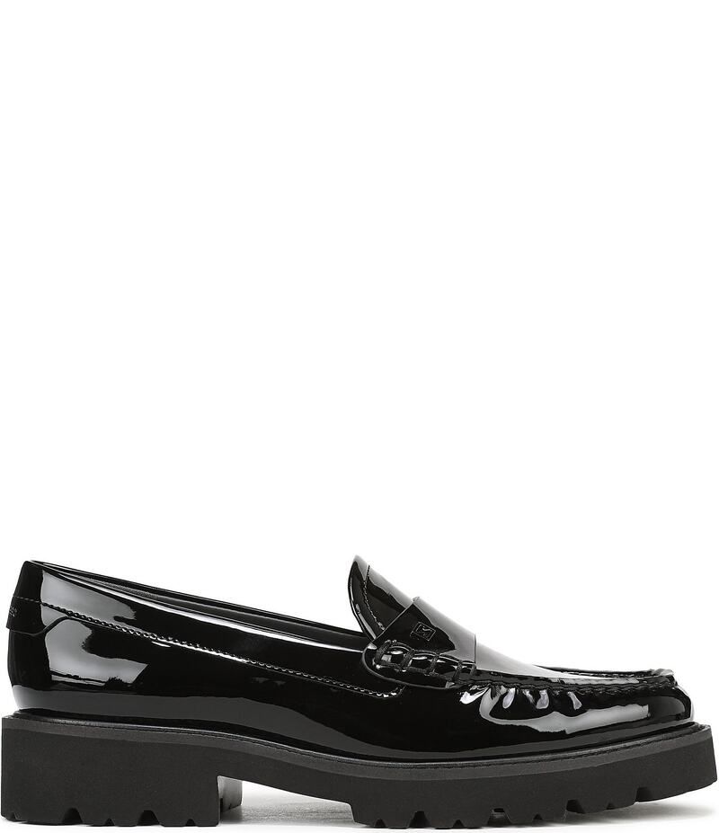 フランコサルト レディース シューズ スリッポン・ローファー ローファー Sarto by Franco Sarto Saffron Patent Lug Sole Loafers Black ブラッ