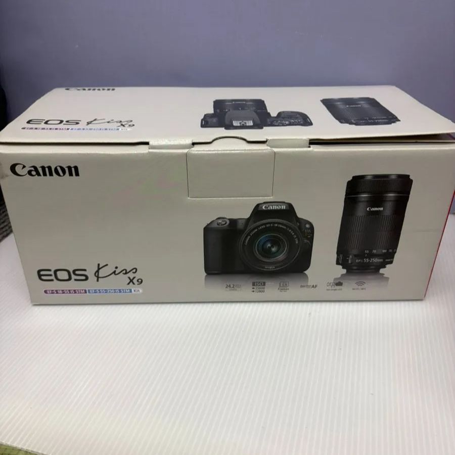 【新品未使用　保管品】Canon EOS KISS X9 EF-S 18-55 55-250 IS STM