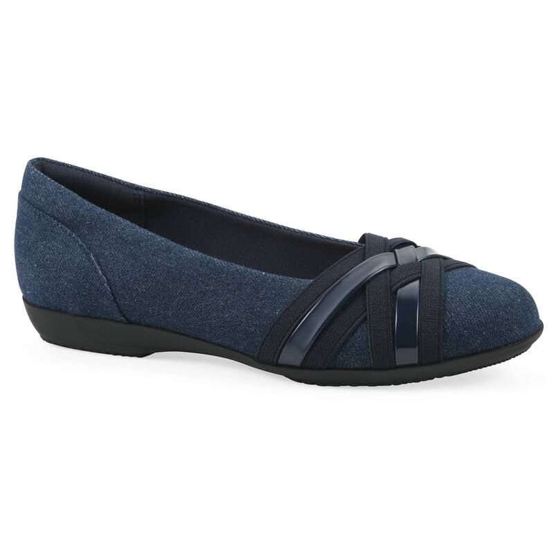 クリフバイホワイトマウンテン レディース シューズ サンダル Cliffs by White Mountain Chic Womens Ballet Flats Dark Blue Fabric ブル