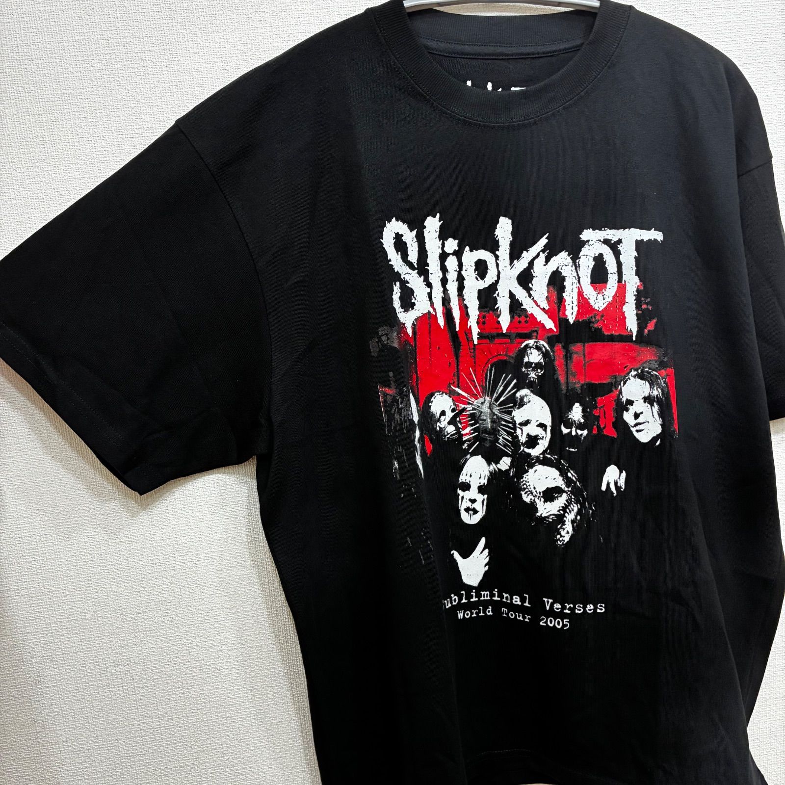 新品 公式 タグ付き スリップノット SLIPKNOT 両面プリント バンドT