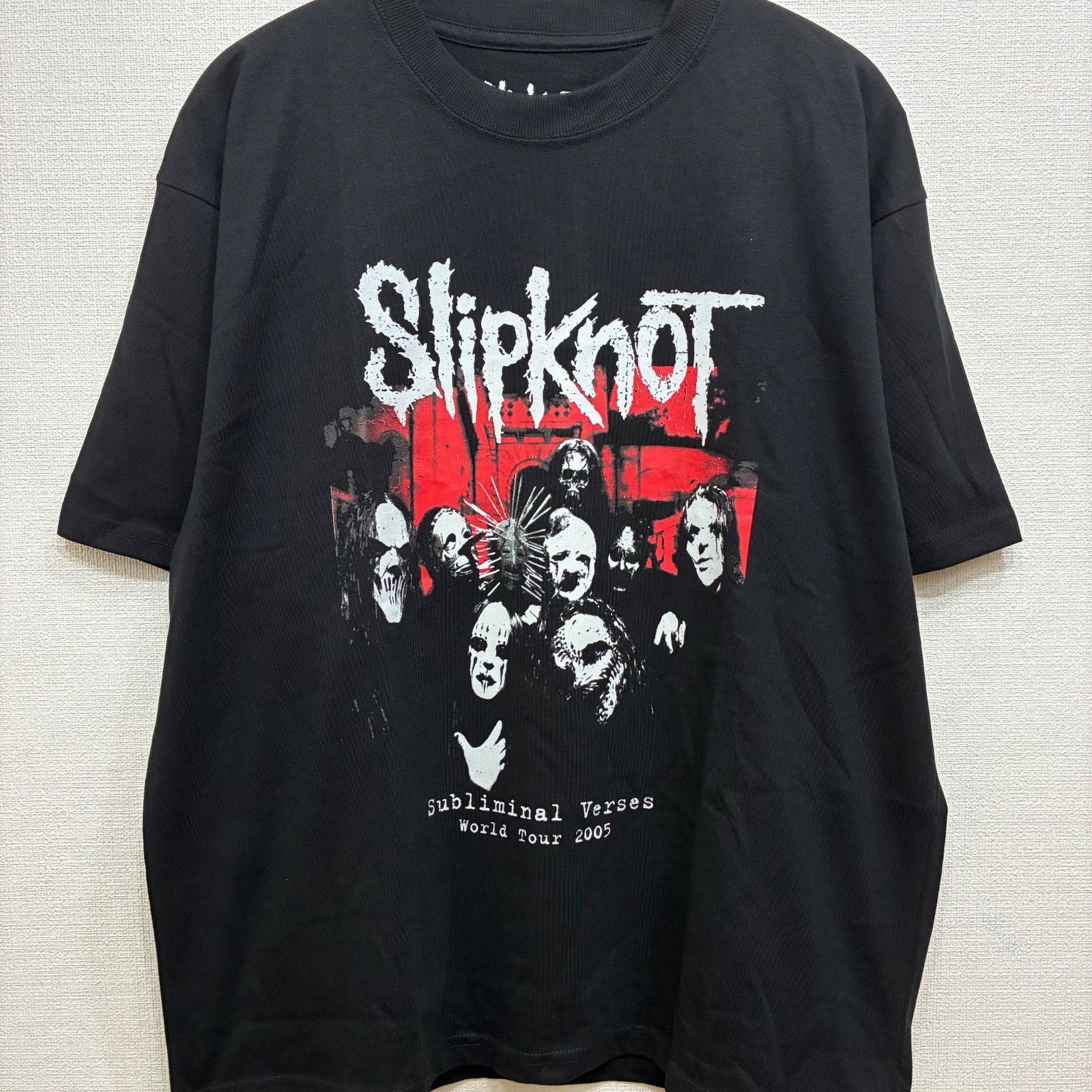 新品 公式 タグ付き スリップノット SLIPKNOT 両面プリント バンドT