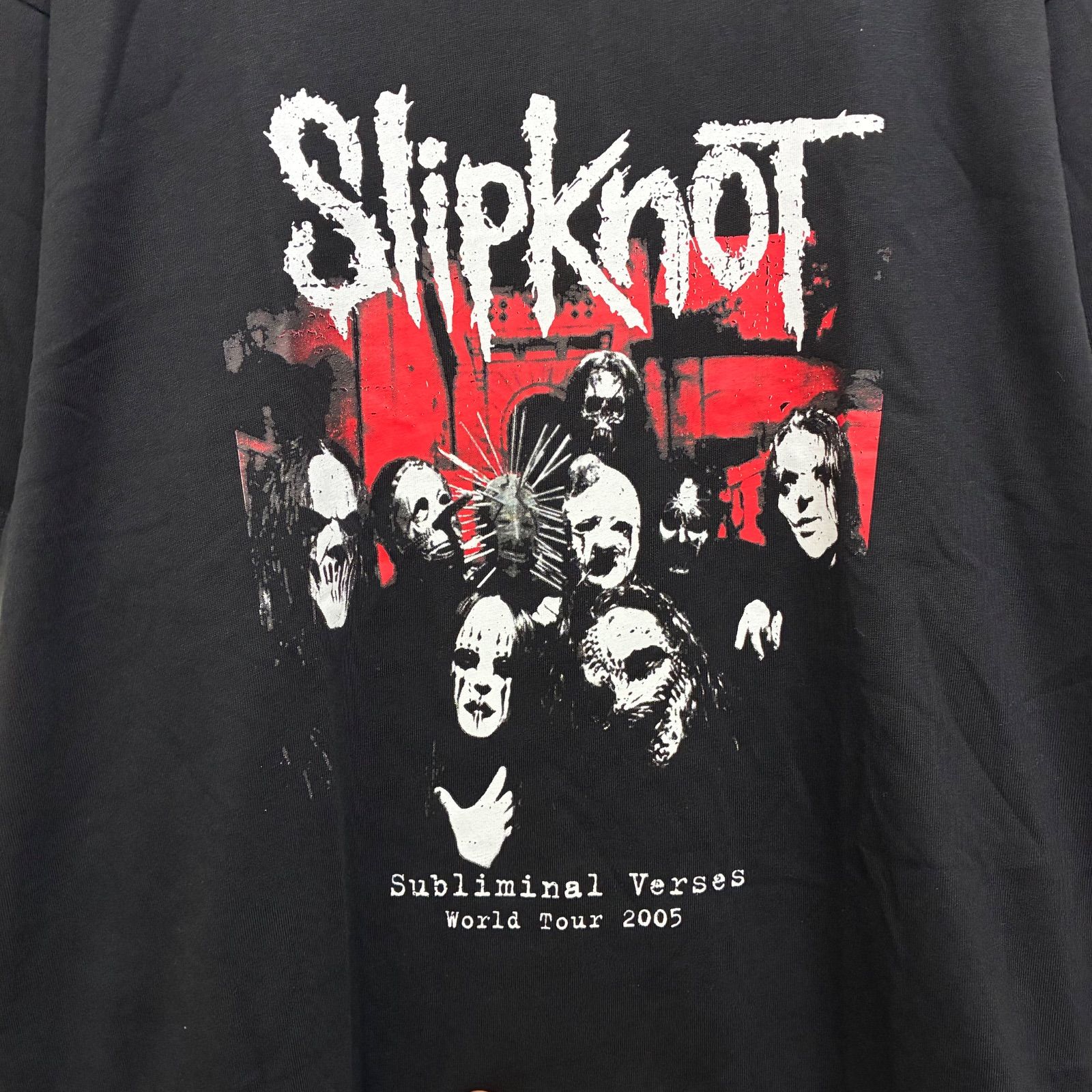 新品 公式 タグ付き スリップノット SLIPKNOT 両面プリント バンドT