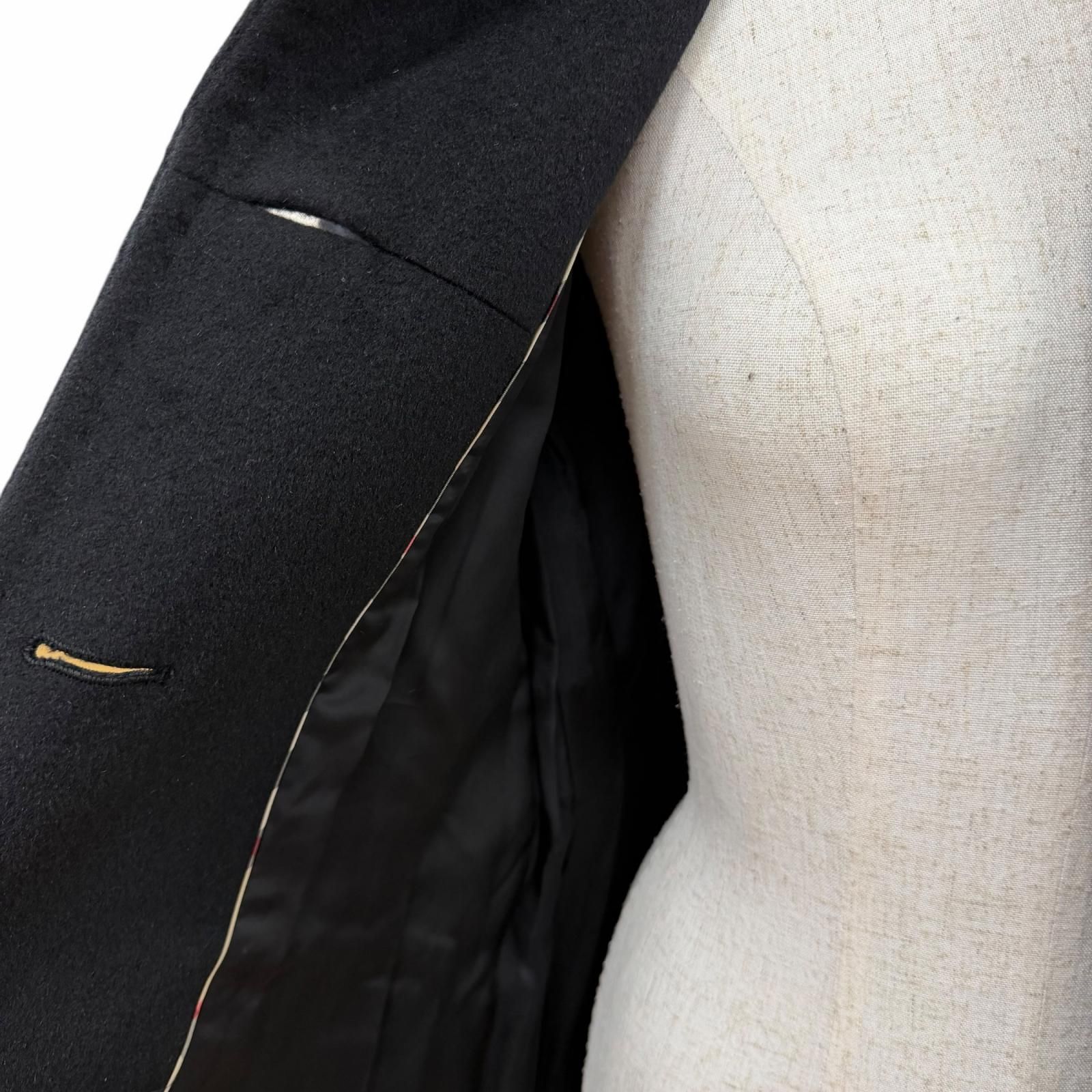 美品☆BURBERRY LONDON バーバリーロンドン アンゴラ ウール ロゴ