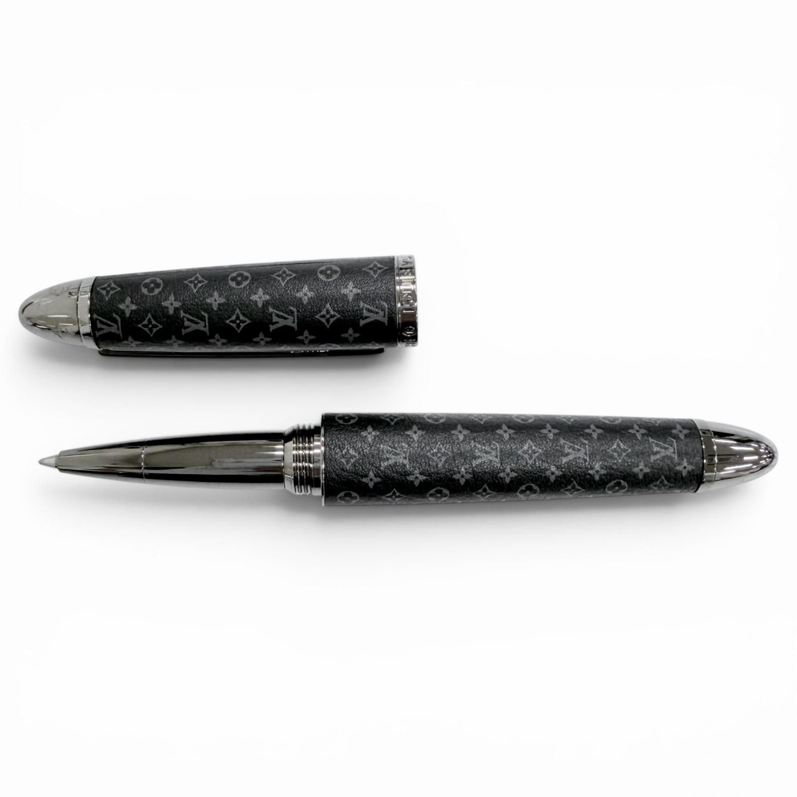 ルイ・ヴィトン モノグラム・エクリプス GI1494 ボールペン・ドック 　a 極美品△LOUIS VUITTON ルイヴィトン GI1494 ローラーボールペン