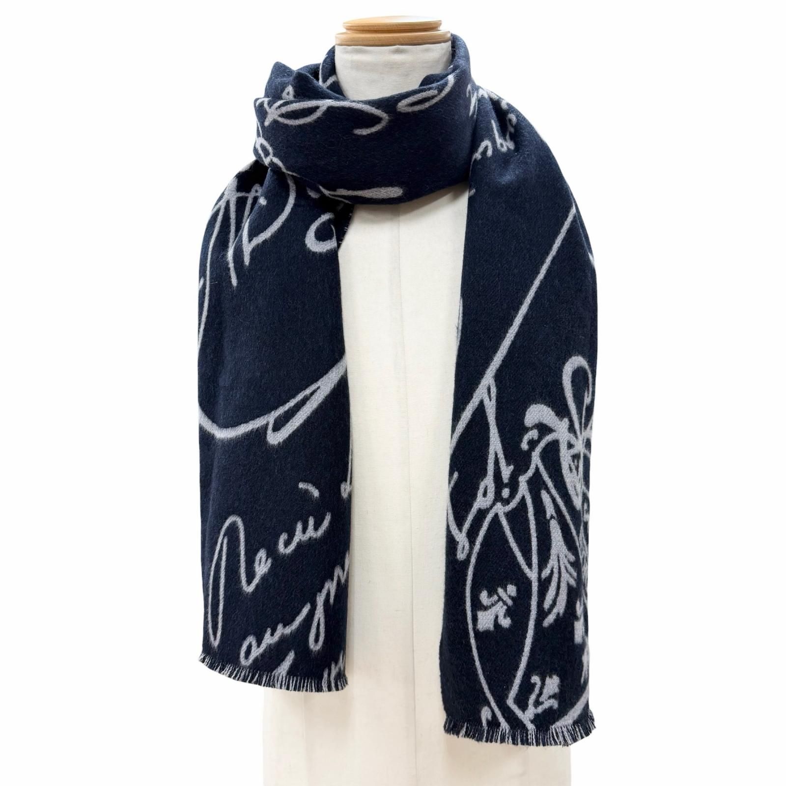 極美品▽BERLUTI ベルルッティ ウール100% カリグラフィ スクリット 
