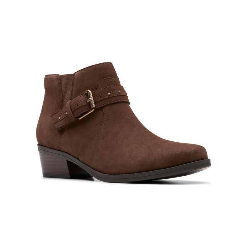 クラークス レディース シューズ ブーツ・レインブーツ アンクル ヒール Clarks Danyelle Wish Womens Ankle Boots with Block Heel Zip Clo