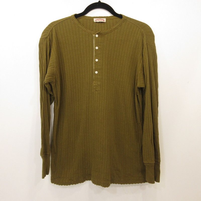 【姫路東店】 中古 The REAL McCOY'S | ザリアルマッコイズ その他トップス DOUBLE DIAMOND EYELET HENLEY UNDERSHIRT MC23024 カーキ サイズ：38 【101】