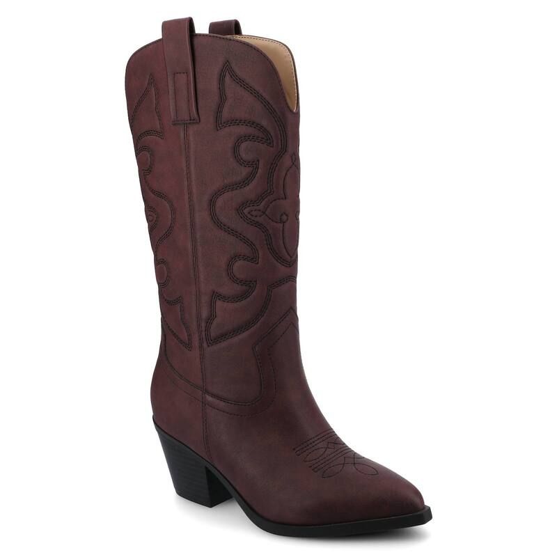 ジャーニー レディース シューズ ブーツ・レインブーツ Journee Chantry Tru Comfort Foam Womens Western Boots Oxblood オックスブラッド