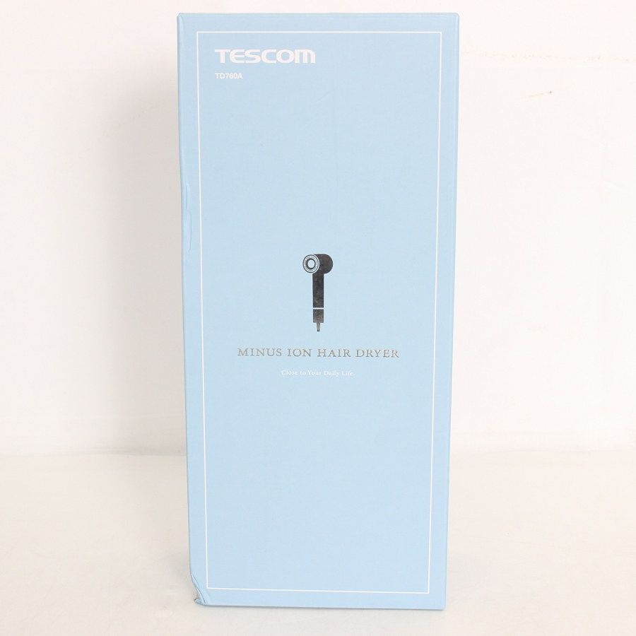 【新品未開封】テスコム TD760A-W ホワイト ヘアドライヤー 速乾 軽量 コンパクト 1200W マイナスイオン TESCOM 本体