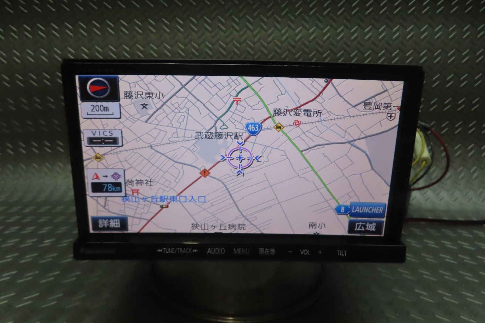 自動車 パナソニック ストラーダ メモリーナビ CN-R300WD 7V型ワイド