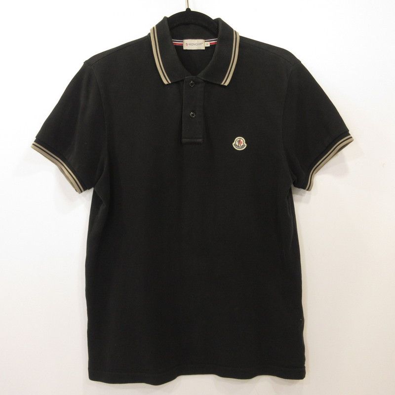 【姫路東店】 中古 MONCLER | モンクレール ポロシャツ MAGLIA POLO 8304399 ブラック サイズ：S 【108】