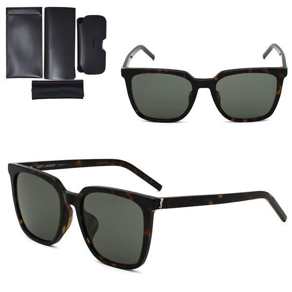 サンローラン サングラス SAINT LAURENT SL M146/K-002 SLM146K-002 サングラス ハバナ グレー アジアンフィット メンズ レディース ユニセックス