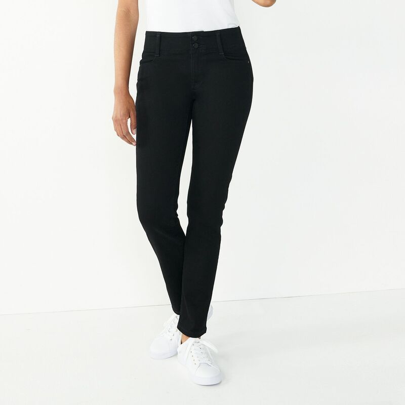 ナインウェスト レディース ボトムス デニムパンツ ジーンズ Womens Nine Westraight Jeans Black ブラック