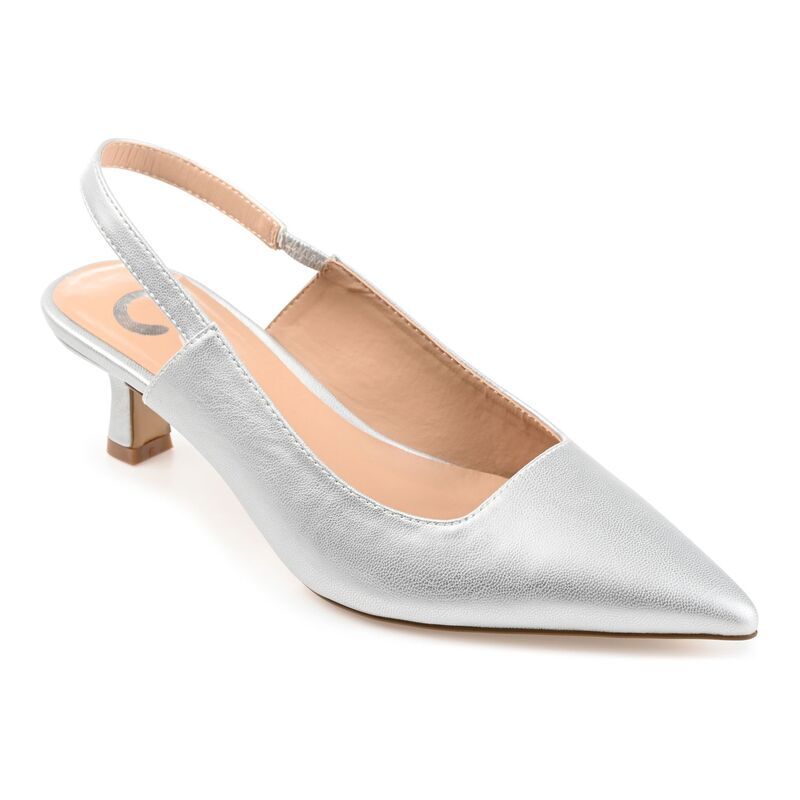 ジュルネ コレクション レディース シューズ パンプス ヒール Journee Collection Paulina Womenslingback Heelsilver シルバー