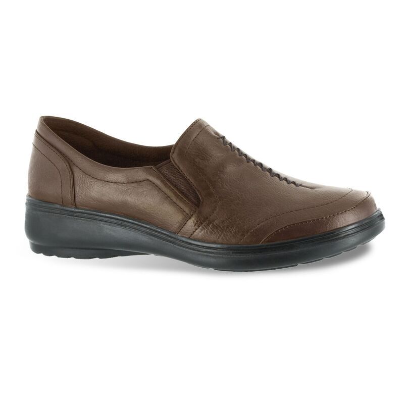 イージーストリート レディース シューズ スリッポン・ローファー Easy Street Ultimate Comfort Womens Loafers Tan タン