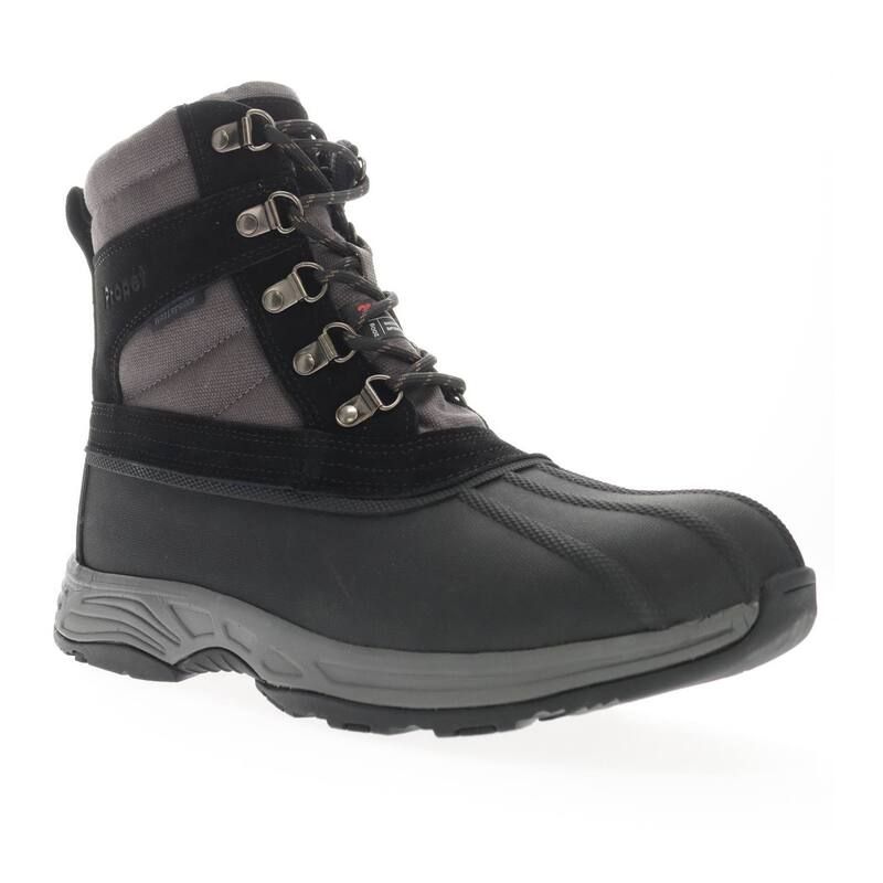 プロペット メンズ シューズ ブーツ・レインブーツ Propet Cortland Mens AllWeather Boots Black Gray ブラック