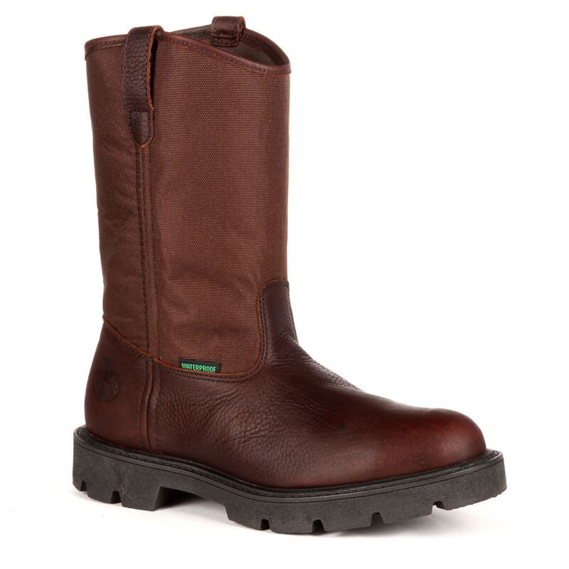 ジョージアブーツ メンズ シューズ ブーツ・レインブーツ Georgia Boots Homeland Mens 11in Waterproof Wellington Work Boots Brown