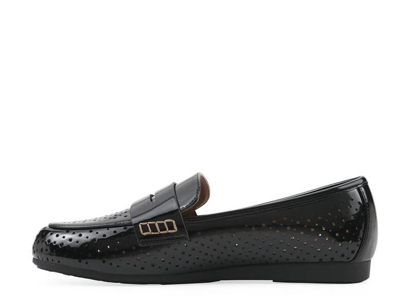 ホワイトマウンテン レディース シューズ スリッポン・ローファー レース White MountainWallace Penny Loafer Black Patent ブラック