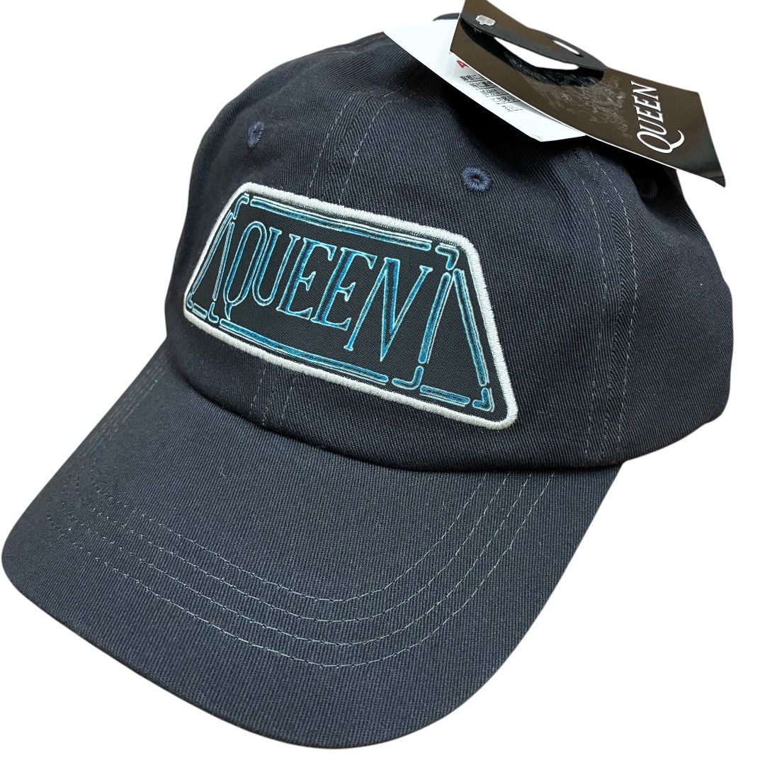 Brand New Queen Queen Cap Hat Navy Band Logo Band T Shirt Bunty Bang T Rock Mens Womens Unisex Summer Clothes Street American Casual American Size Adjustable Unused Official Merchandise
