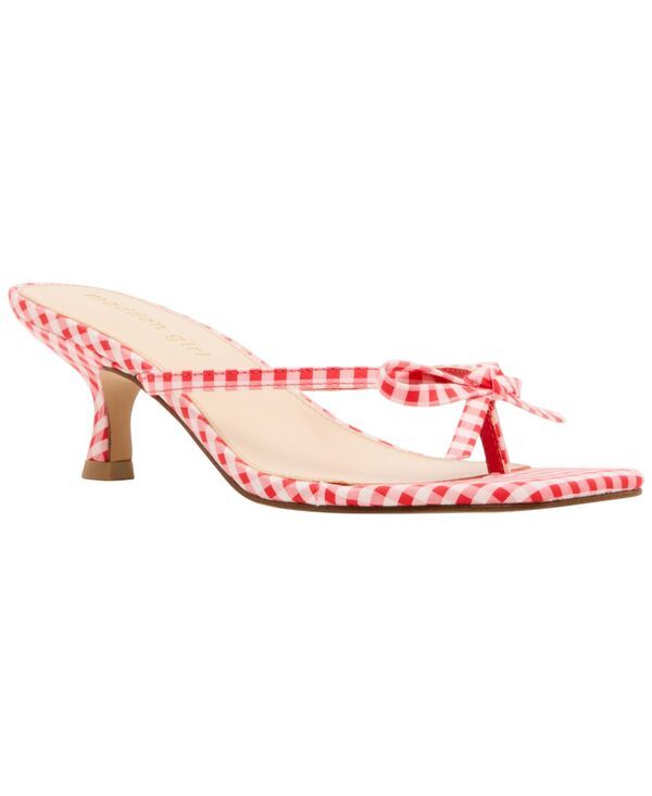 マッデンガール レディース シューズ サンダル ヒール Madden Girl Charlotte KittenHeel Bow Dressandals Red Gingham レッド