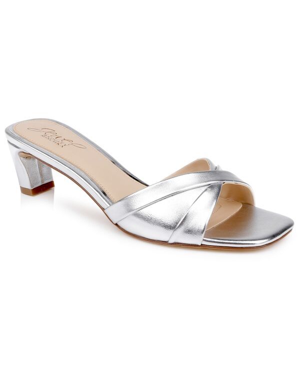 ジュウェルダグレイミシュカ レディース シューズ スリッポン・ローファー サンダル Jewel Badgley Mischka Womens ParislipOn Slide Sandalsilver