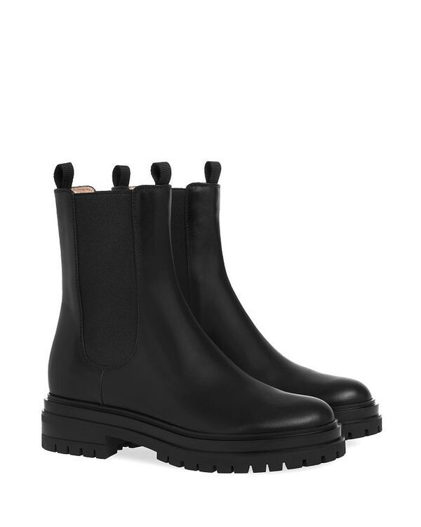 ジャンヴィト ロッシ レディース シューズ ブーツ・レインブーツ Gianvito Rossi Womens Chester Booties Black Calf Leather ブラック