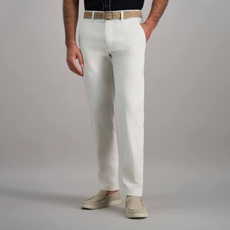 ハガー レディース ボトムス カジュアルパンツ Mens Haggar Stretch Straight Fit Leisure Pants Bone