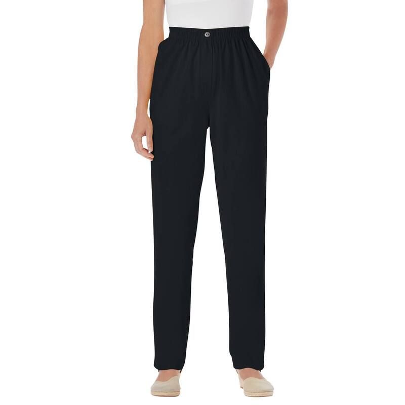ウーマン ウィズイン レディース ボトムス デニムパンツ プラスサイズ プチ コットン ジーンズ Woman Within Plusize Petite StraightLeg AllCotton D