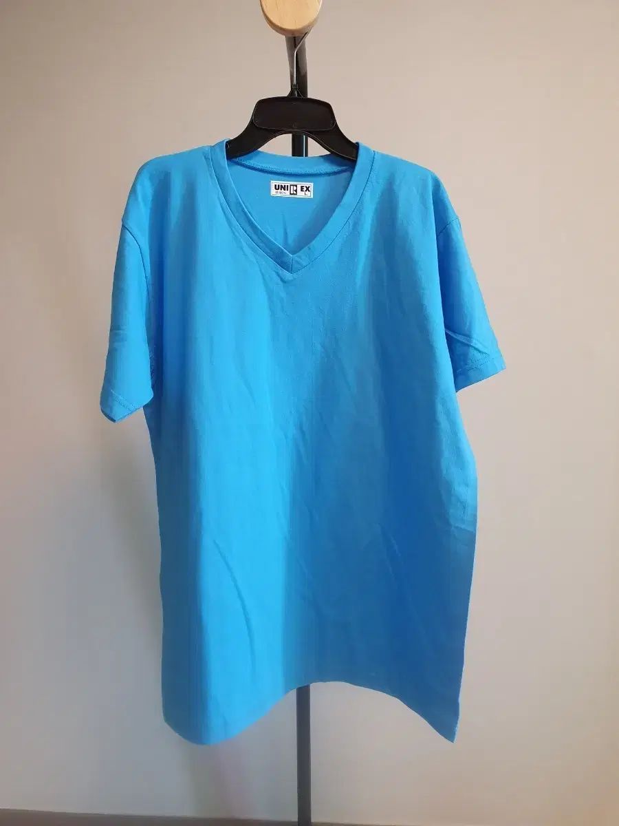 (新品) ブルー メンズ コットン 半袖 Tシャツ L 17枚