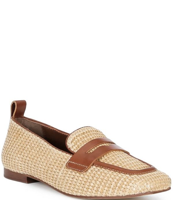 ドナルドプリネール レディース シューズ スリッポン・ローファー Donald Pliner Najma Woven Raffia Loafersaddle