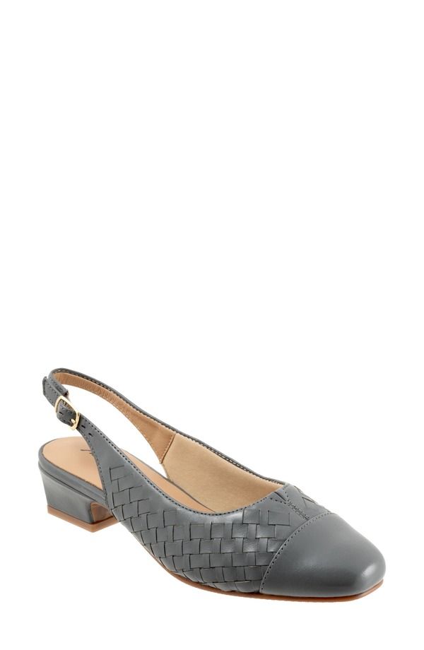トロッターズ レディース シューズ ヒール Trotters Dea Woven Slingback Pump Mid Grey グレー