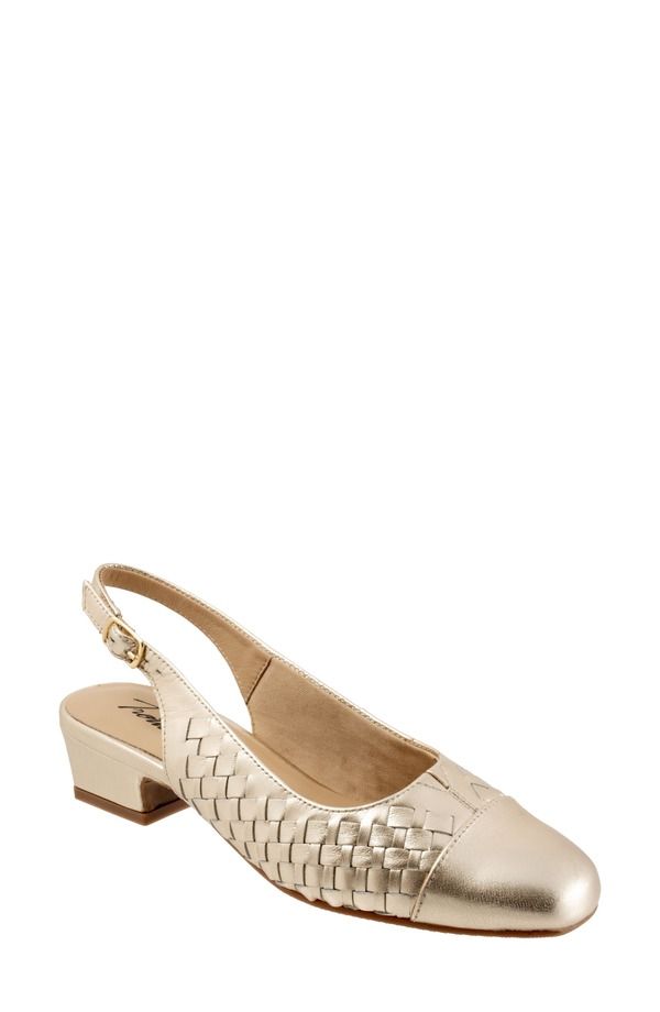 トロッターズ レディース シューズ ヒール Trotters Dea Woven Slingback Pump Champagne シャンパン 27,594円
